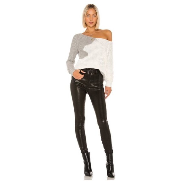 House of Harlow 1960 Adrienne Pullover Sweater in Gray and White Women's Size XS - Picture 12 of 12